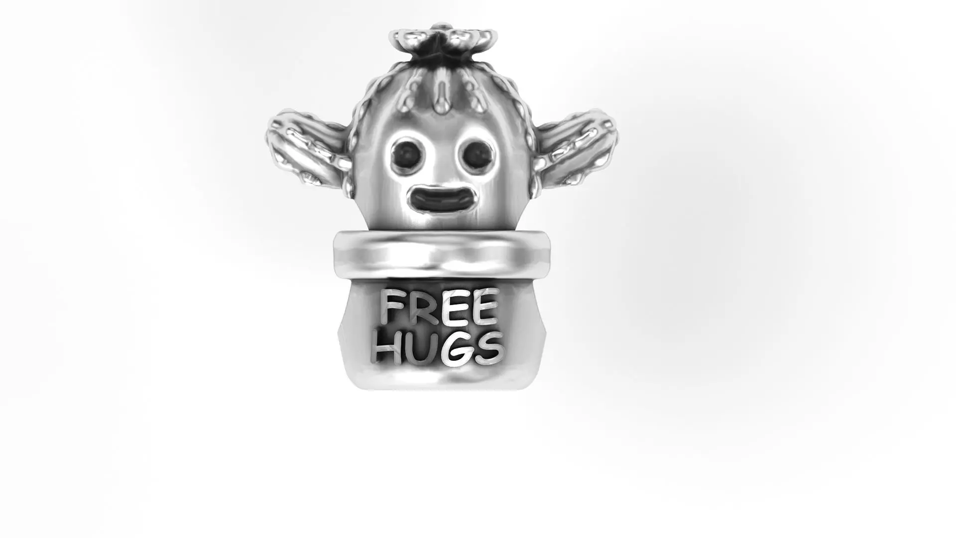 Cactus Charm 3D print model