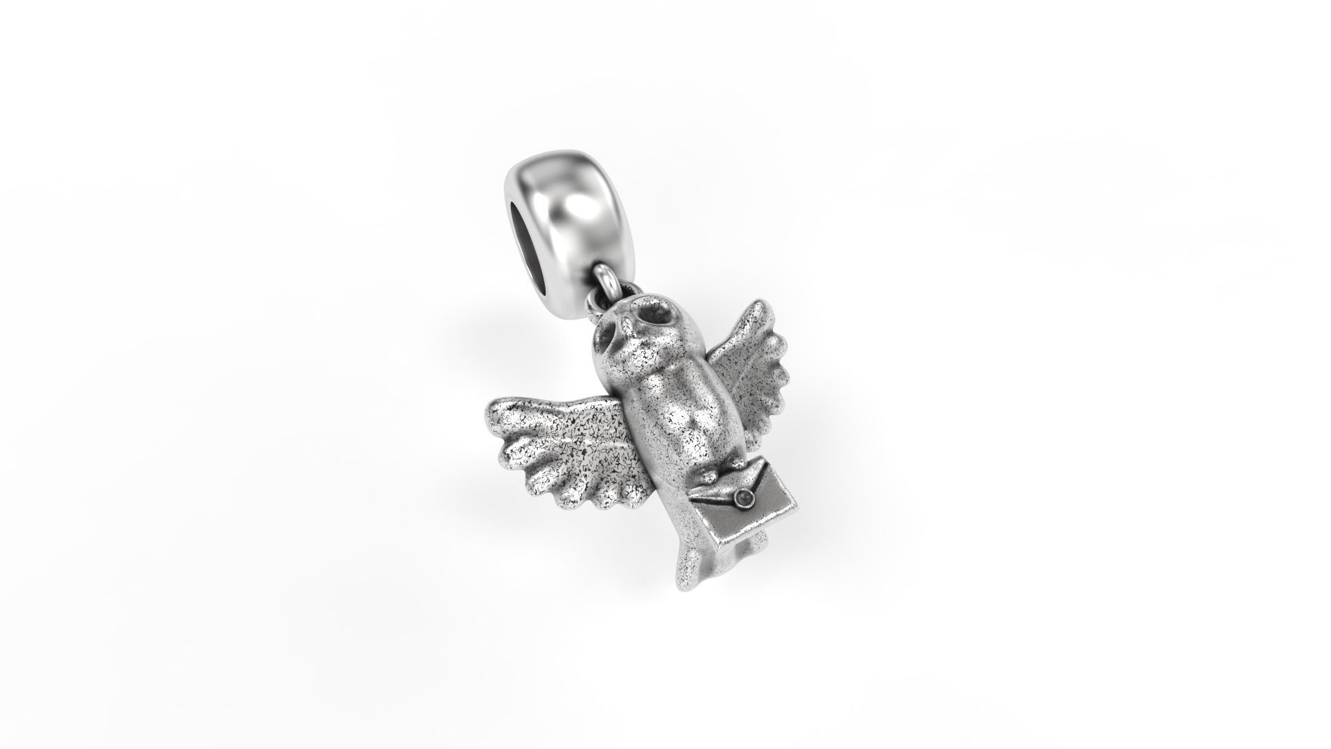 Owl Charm 3D print model_2