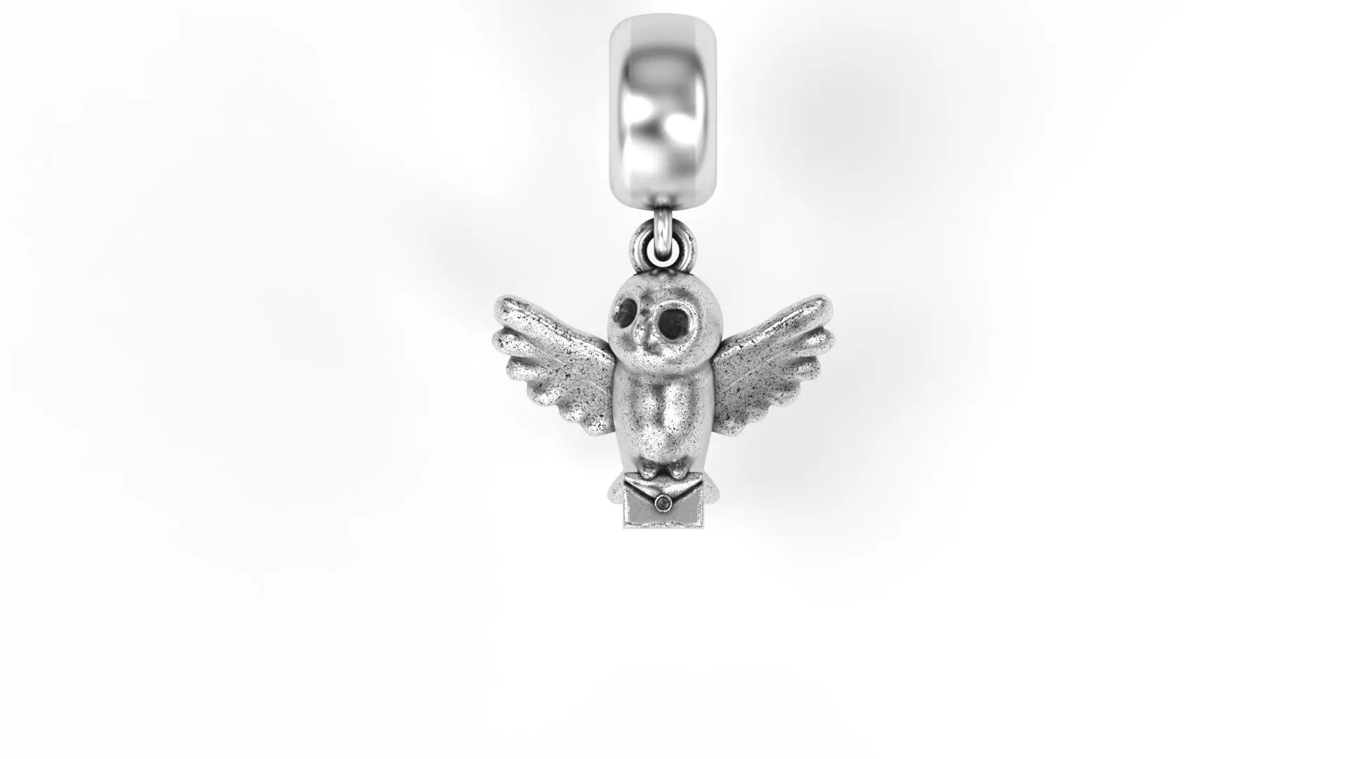 Owl Charm 3D print model_0