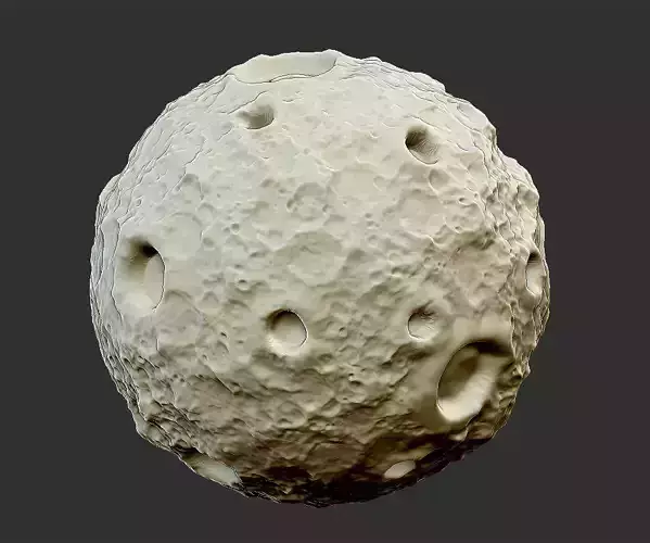 cartoon moon 3D print model