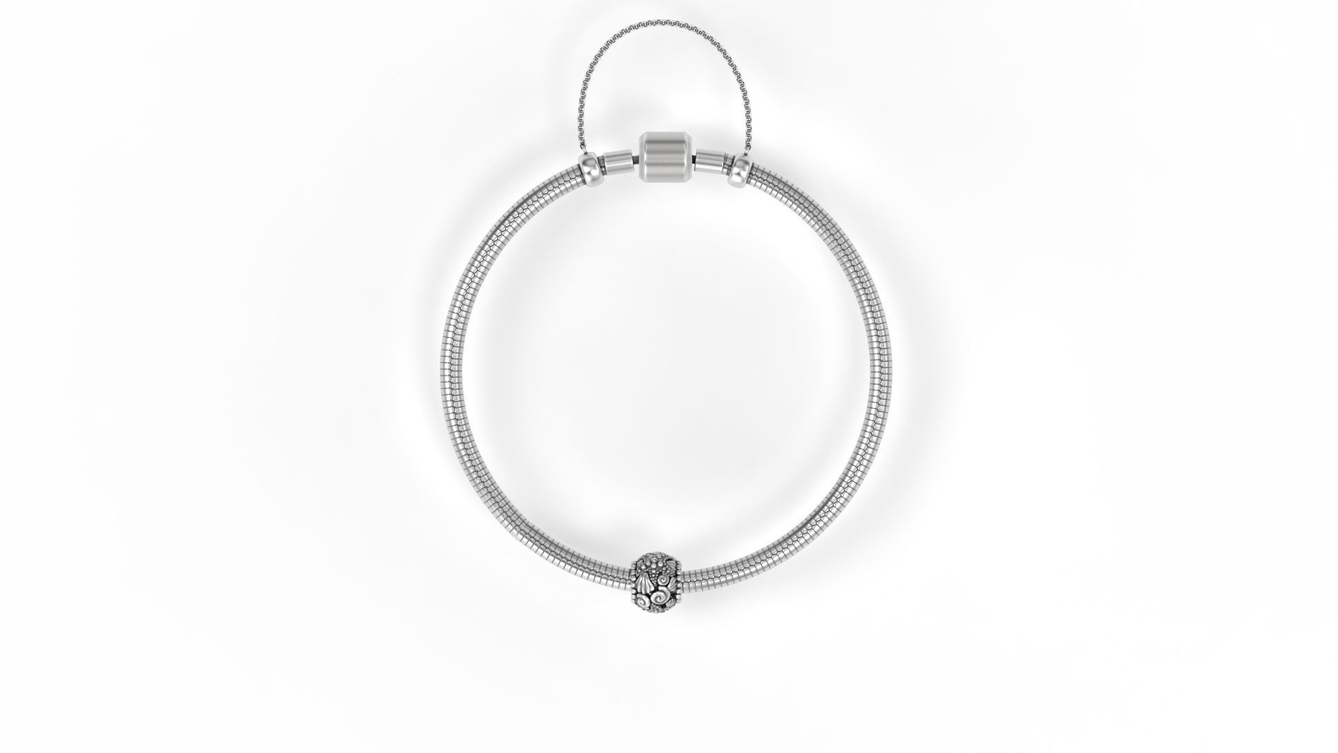 Shell and Starfish rounded charm 3D print model_4