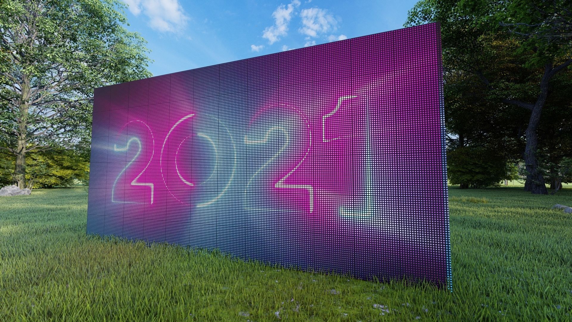 Led Video Wall - Stage Screen Panel 3D model_6