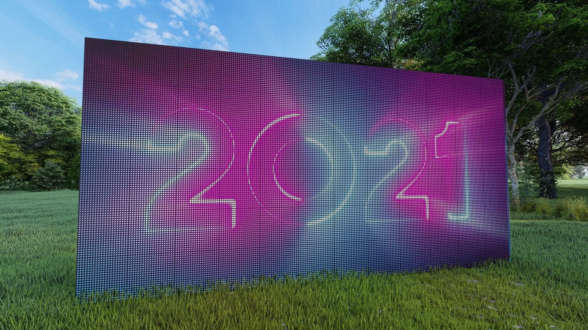 Led Video Wall - Stage Screen Panel 3D model_5