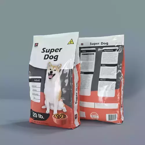 Dog Food Bag 1 3D model