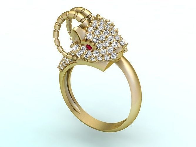 Goat ring  3D print model