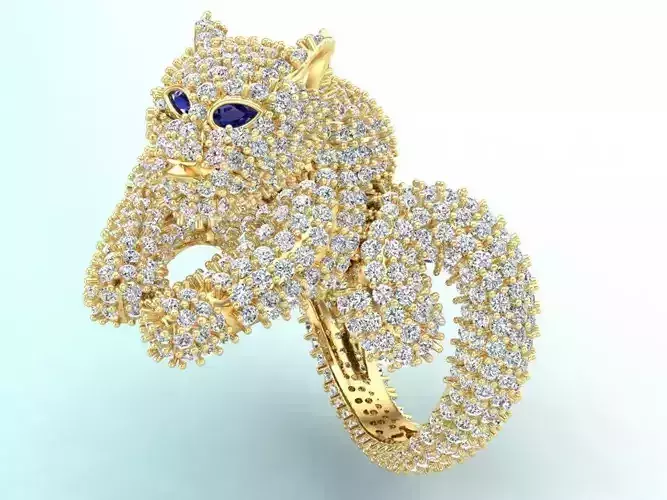 Leopard Ring - Cheetah ring - Panther ring - Panda ring