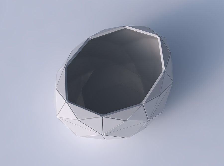 Bowl compressed 2 with triangle plates 3D print model_2