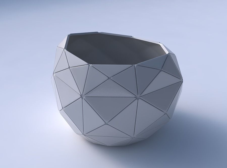 Bowl compressed 2 with triangle plates 3D print model_3