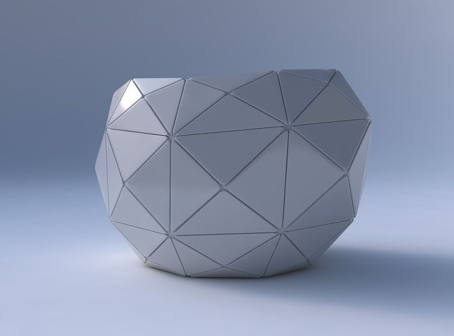 Bowl compressed 2 with triangle plates 3D print model_4