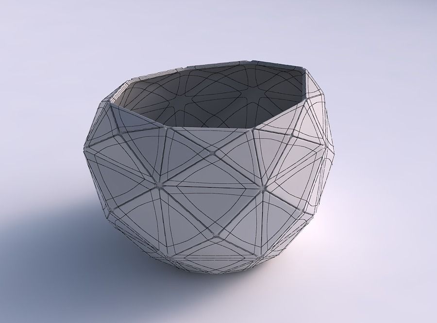 Bowl compressed 2 with triangle plates 3D print model_5