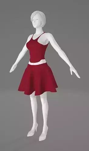 Woman Clothing A-Pose 534