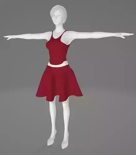 Woman Clothing T-Pose 535