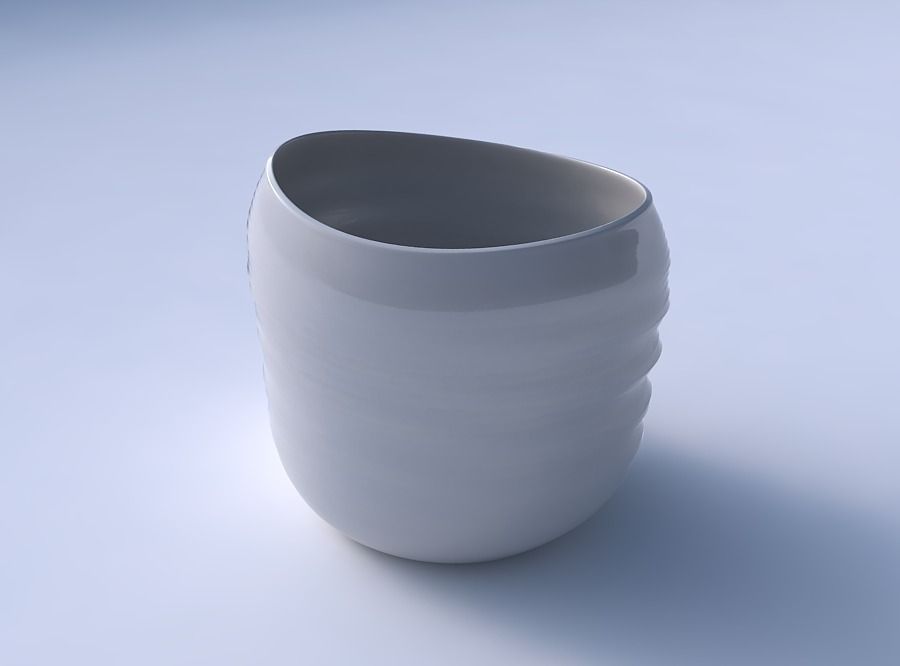 Bowl compressed 2 with relaxed large twists 3D print model_3