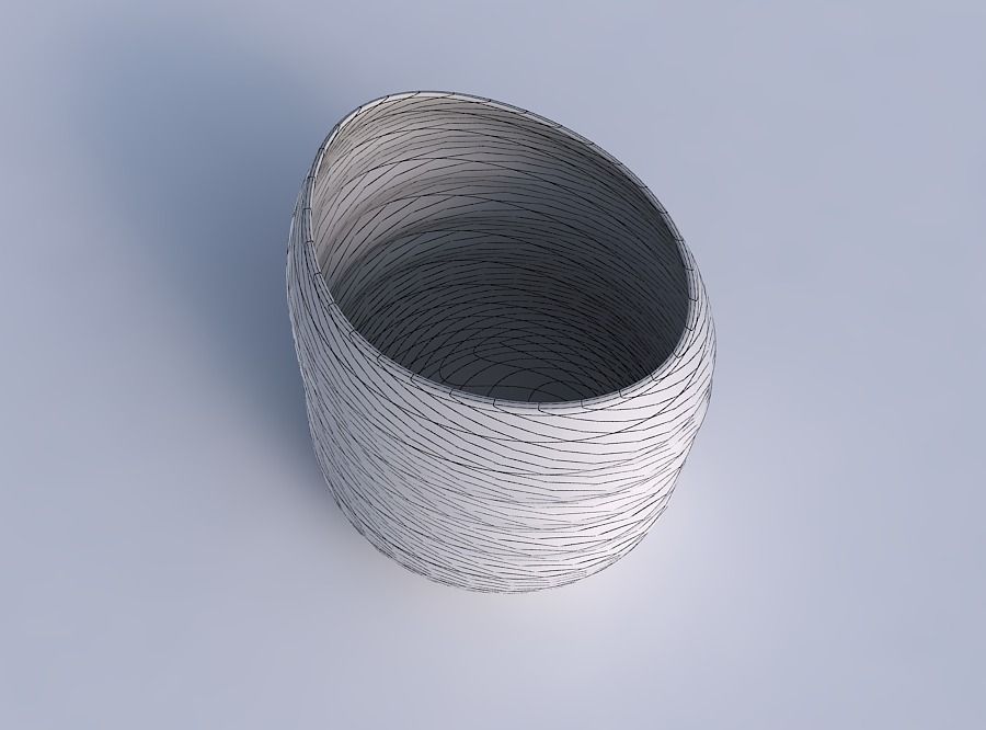 Bowl compressed 2 with relaxed large twists 3D print model_6