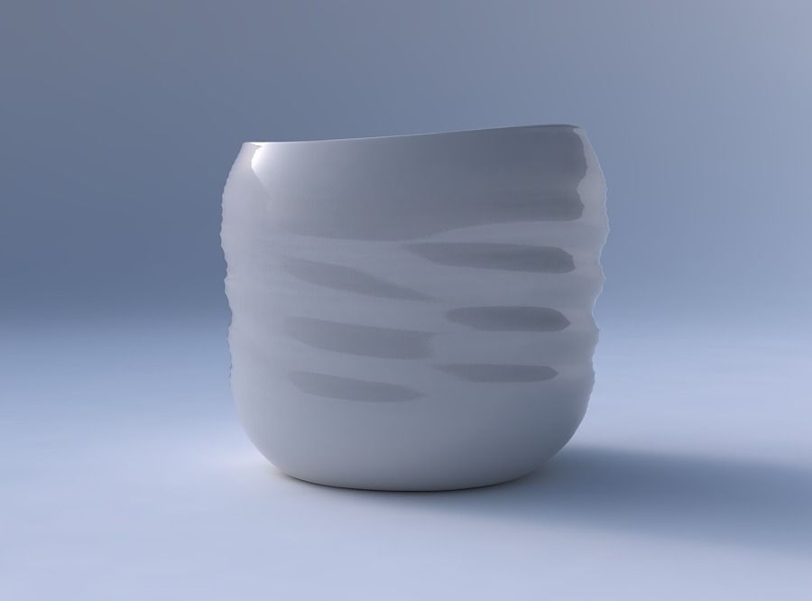 Bowl compressed 2 with relaxed large twists 3D print model_4