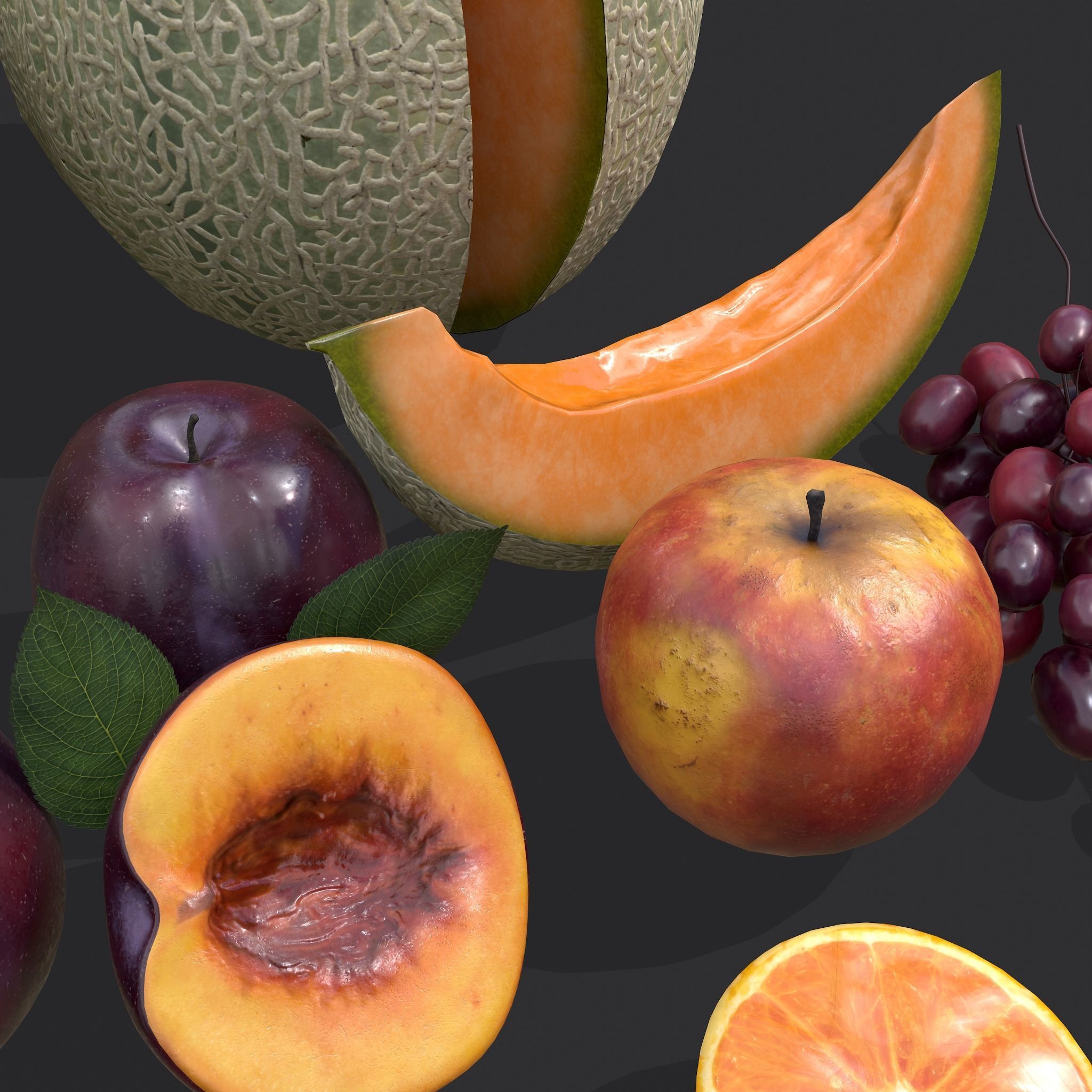 Five Fruits  3D Model Collection_23