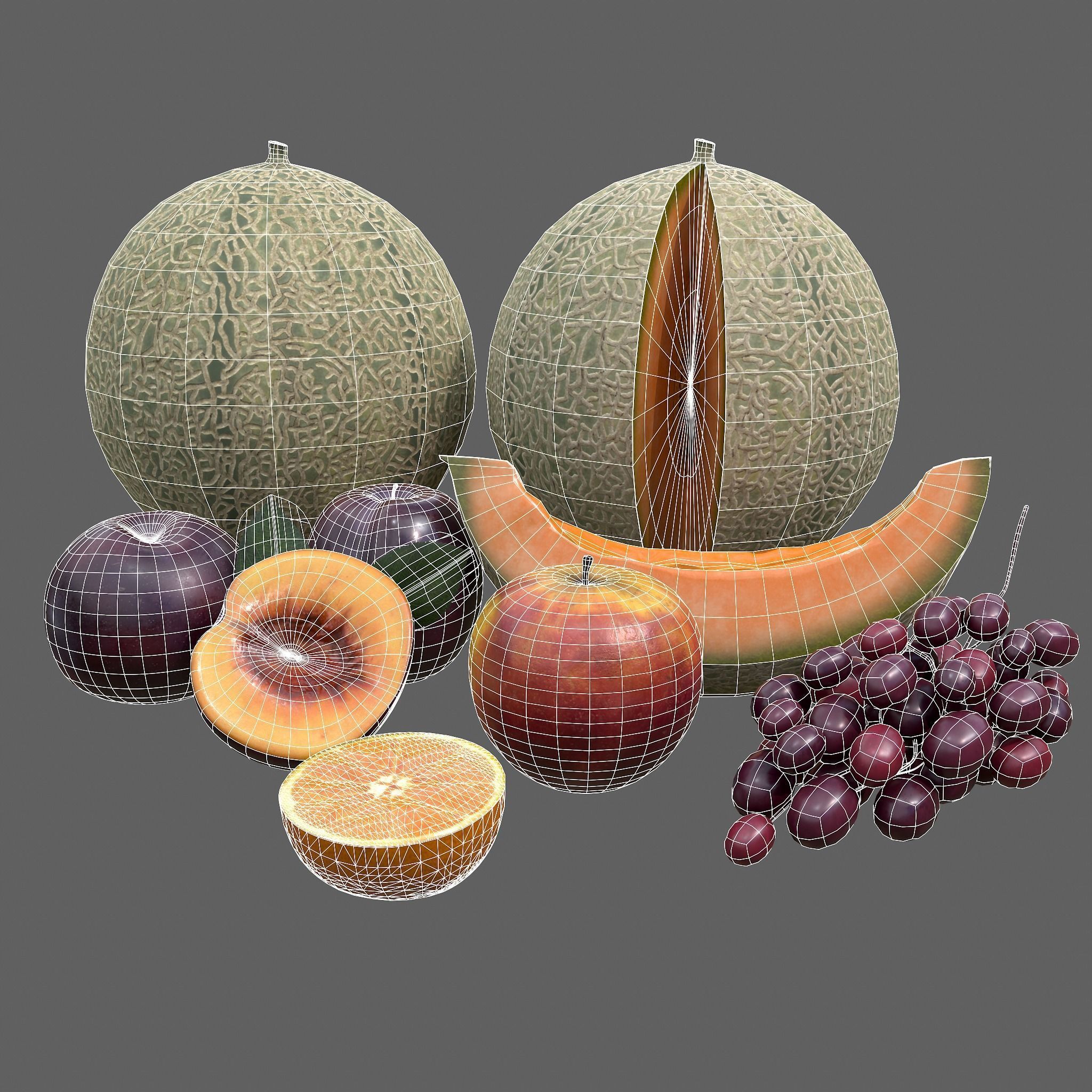 Five Fruits  3D Model Collection_60