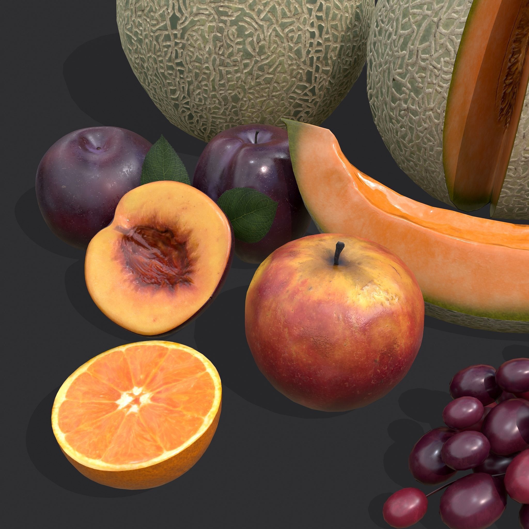 Five Fruits  3D Model Collection_20