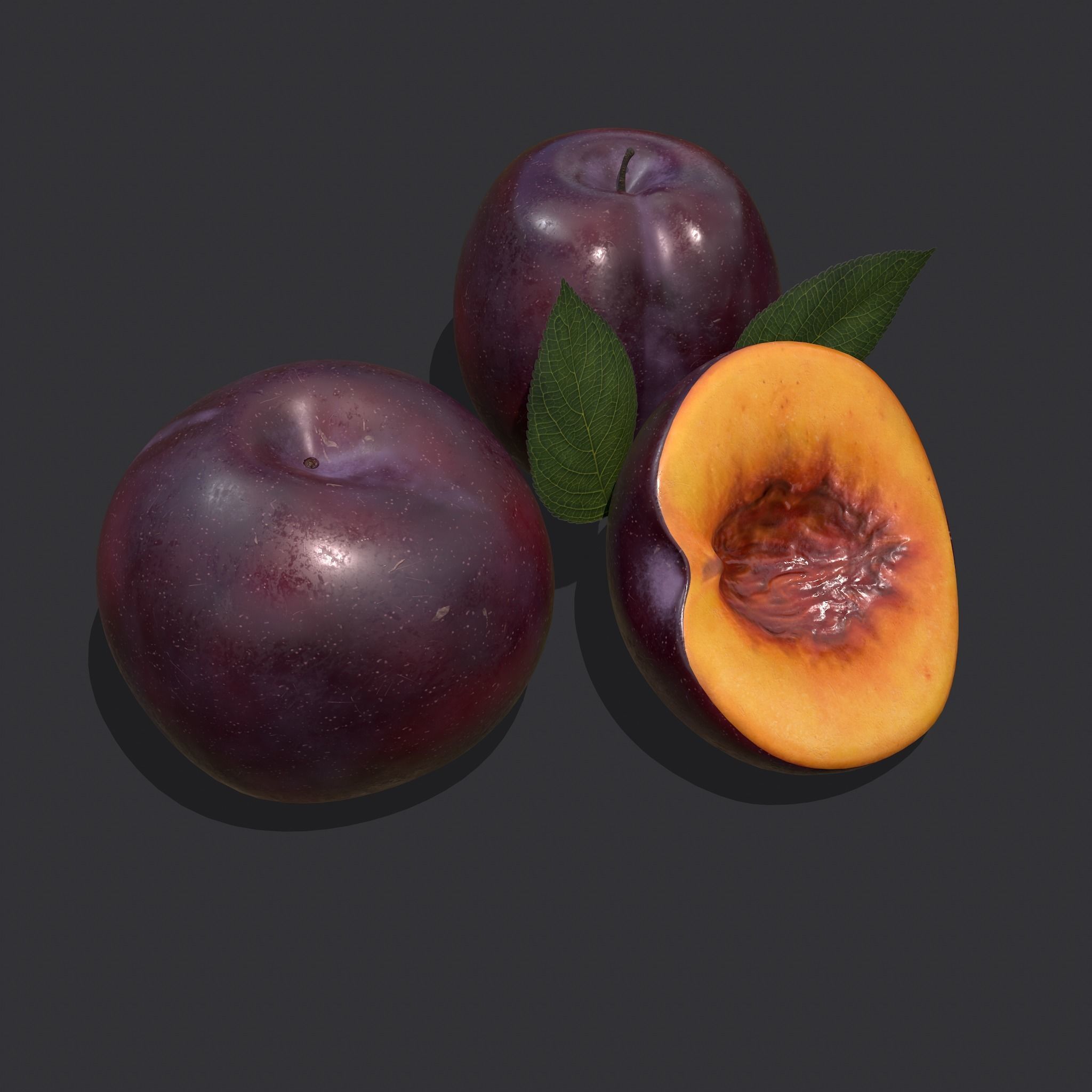 Five Fruits  3D Model Collection_27