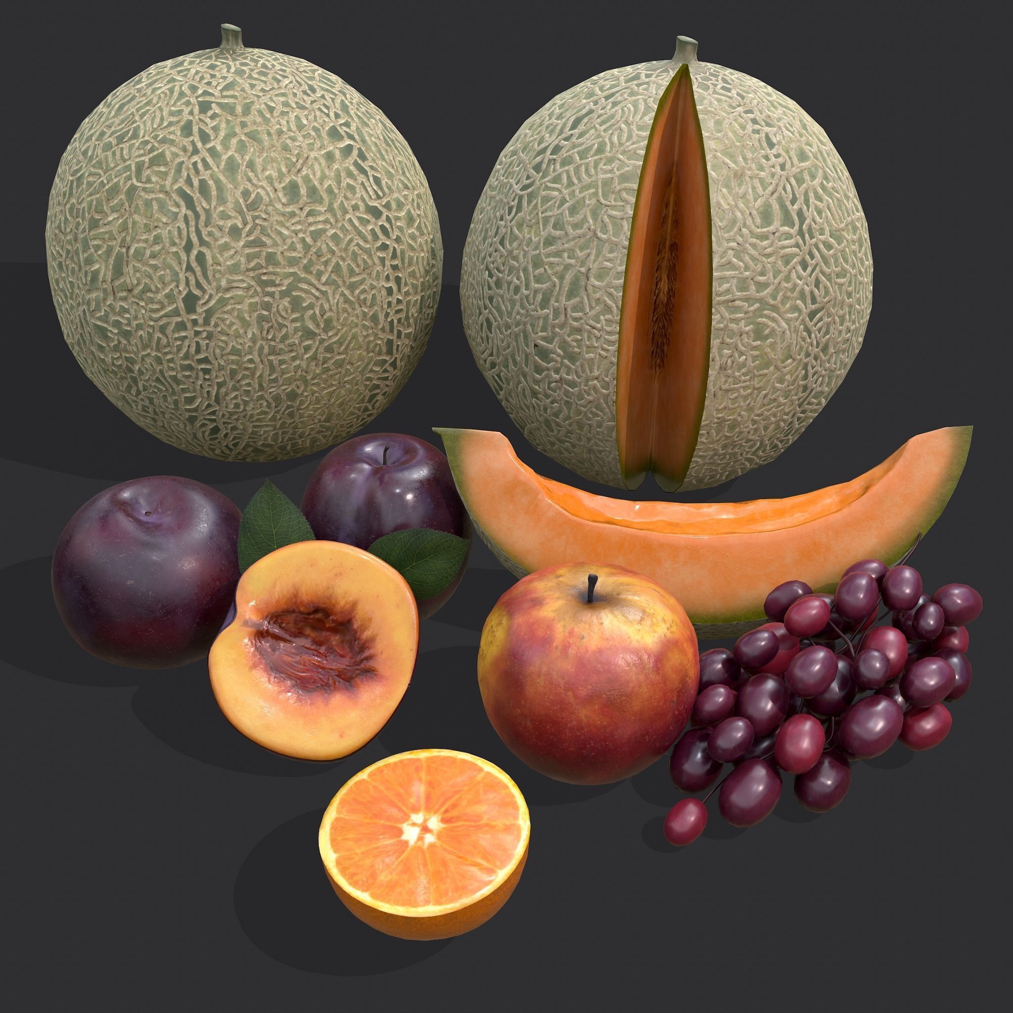 Five Fruits  3D Model Collection_19