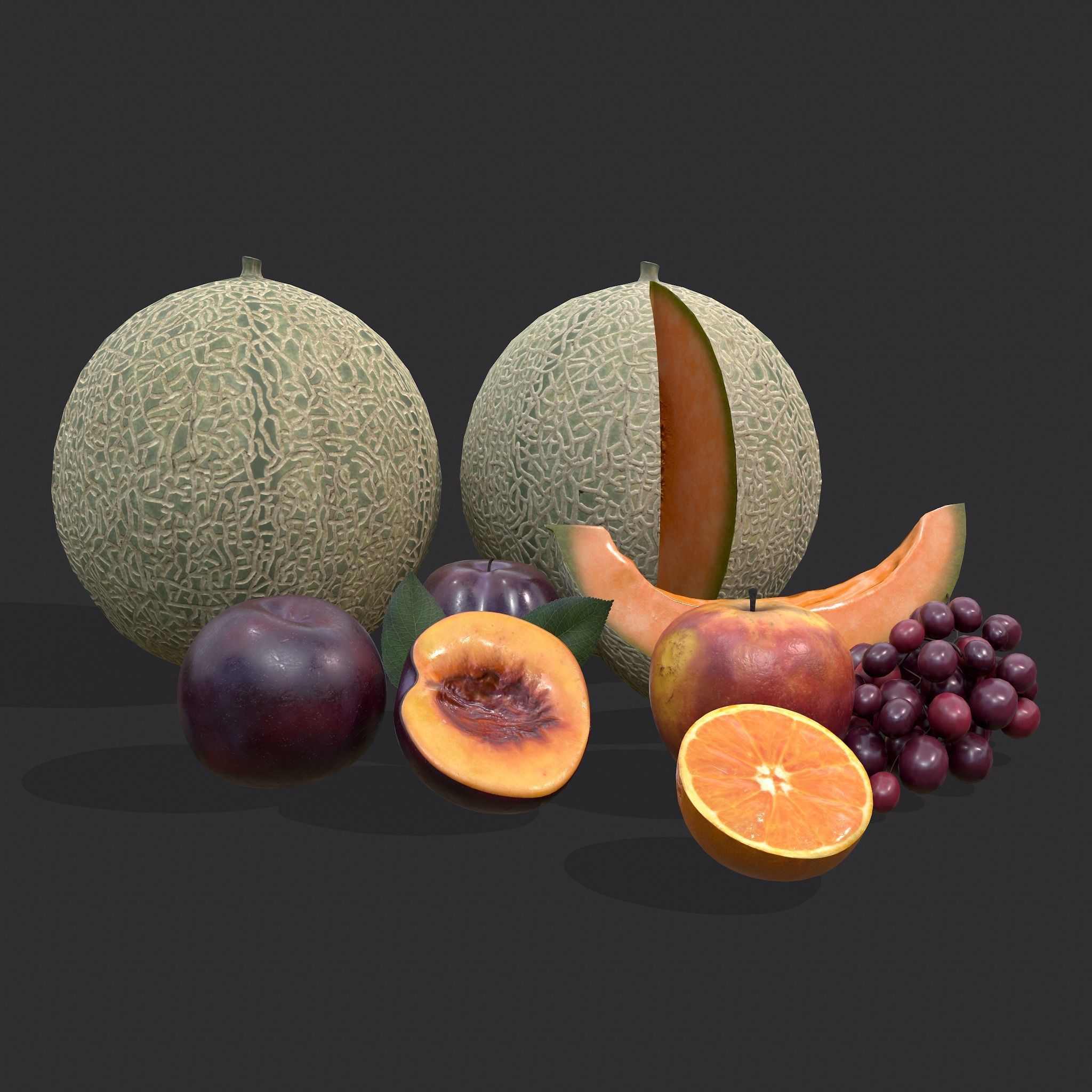 Five Fruits  3D Model Collection_51