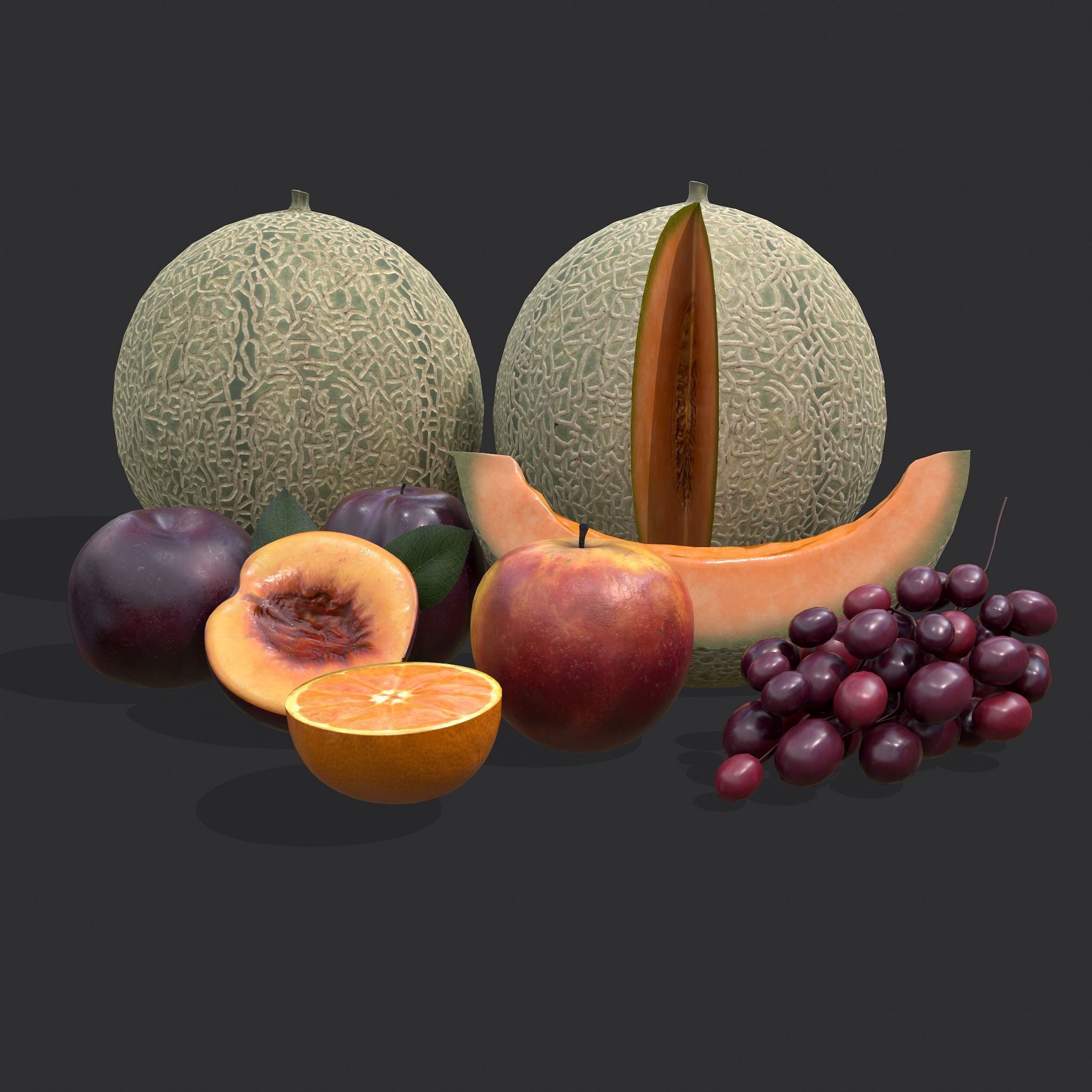 Five Fruits  3D Model Collection_50