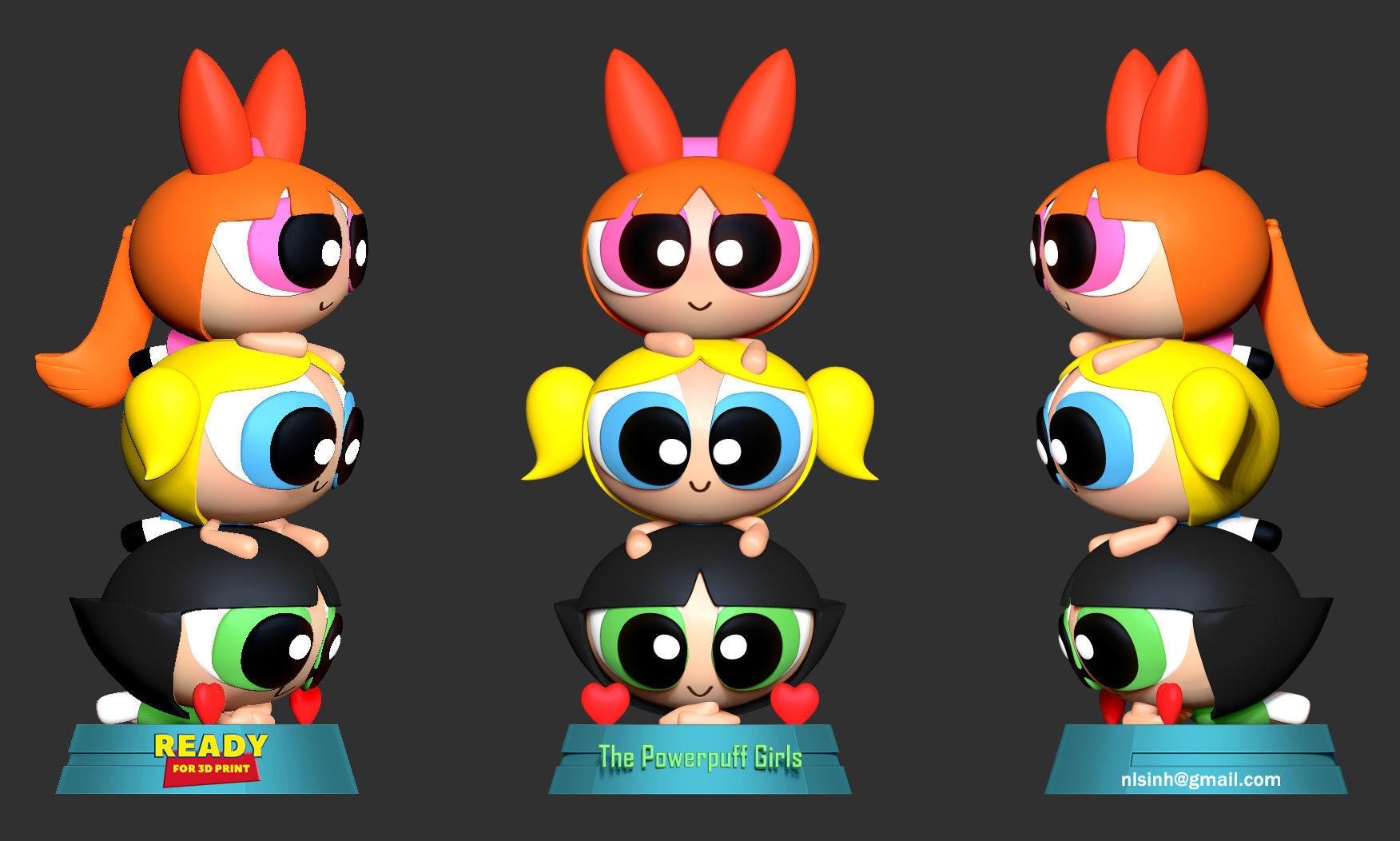 The Powerpuff Girls 3D print model_1