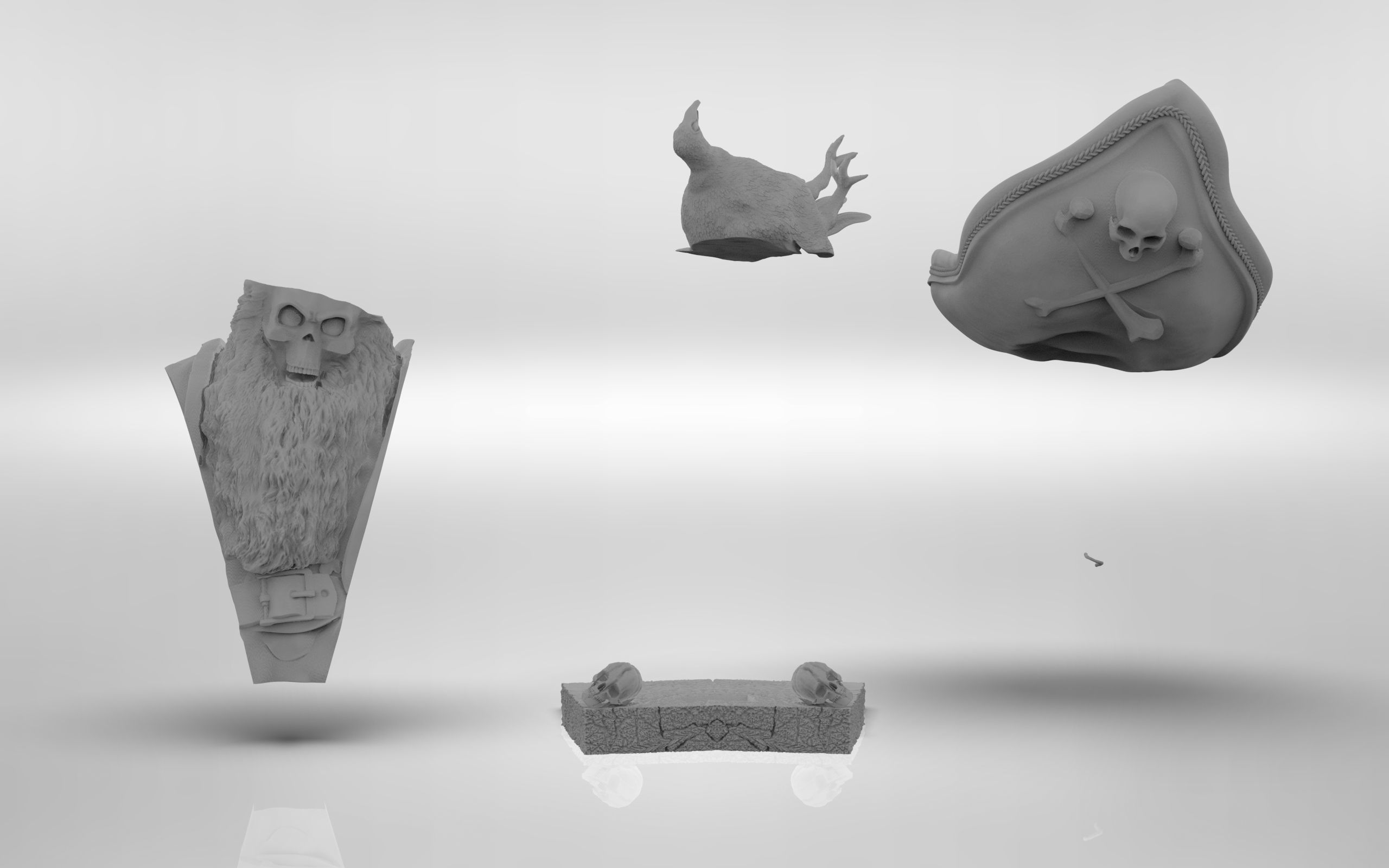 LeChuck Bust 3D PRINT MODEL  3D print model_3