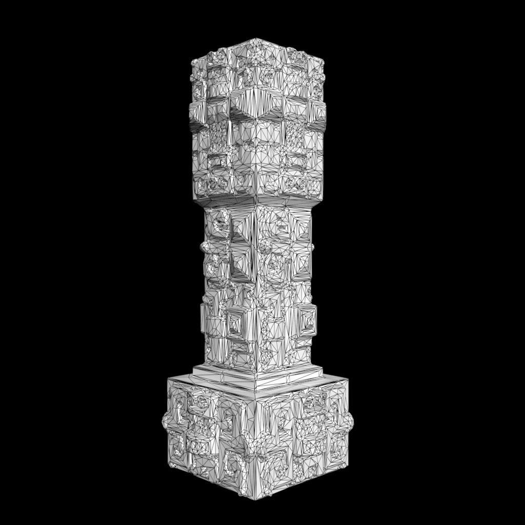 Low poly Mayan Inca Aztec Column Modular Pack 210616 Low-poly 3D model_16