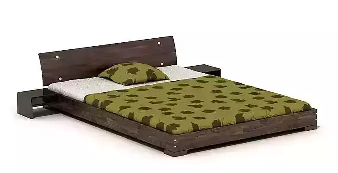 Wooden Framed Bed