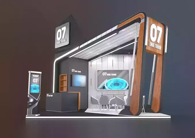 exhibition stand 36 sqm 3D model