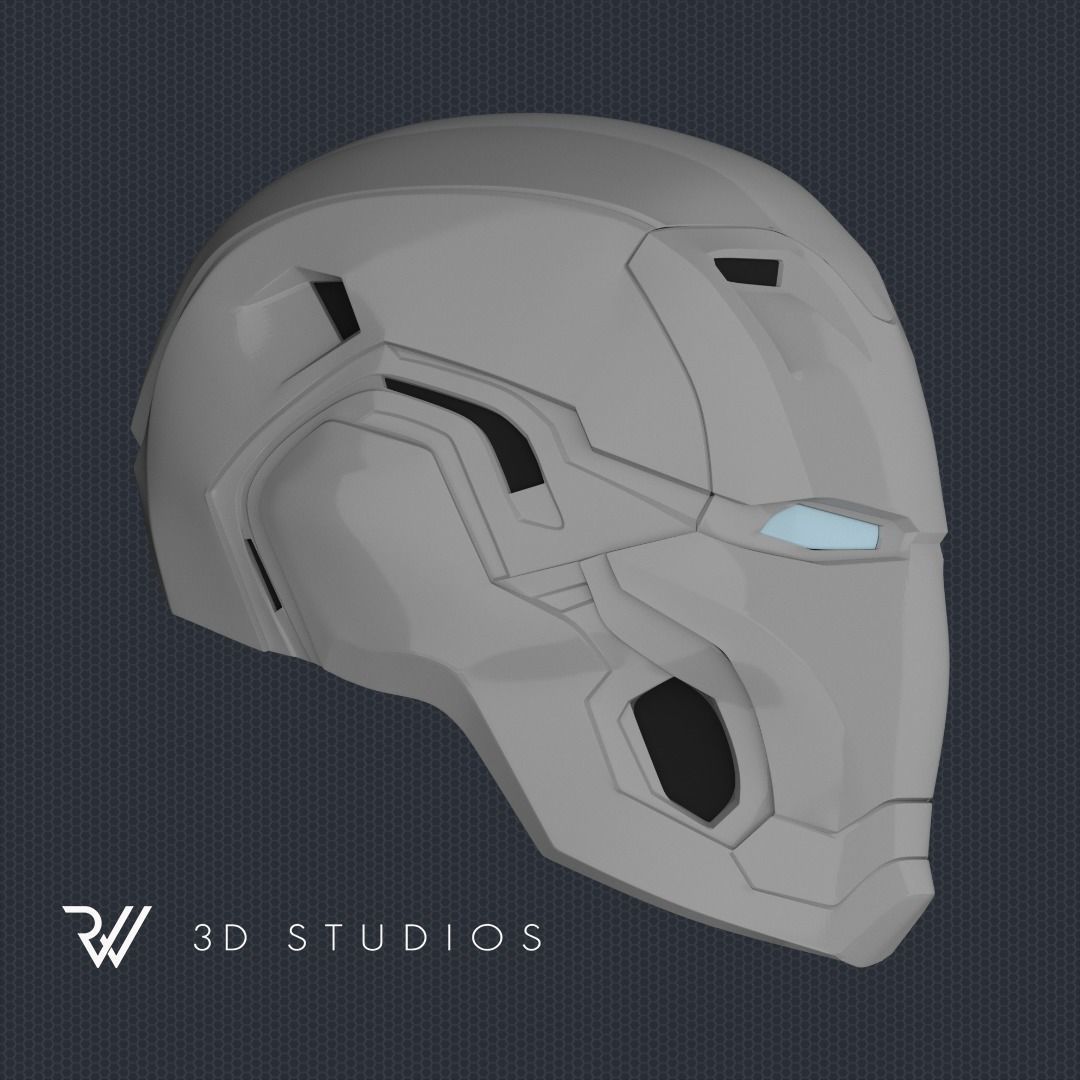 Iron Man Mark 80 Helmet - STL File 3D print model_4