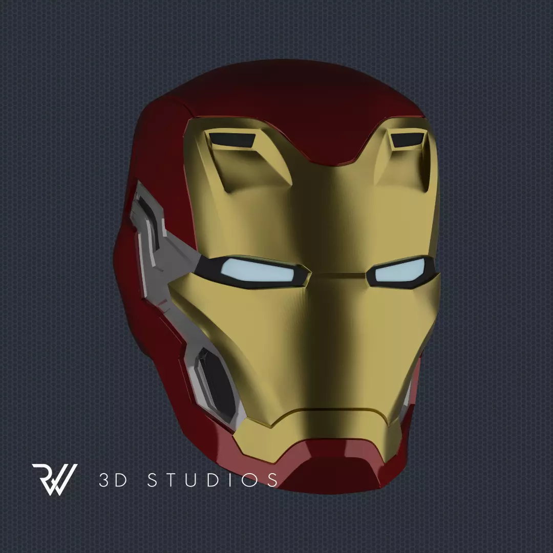 Iron Man Mark 80 Helmet - STL File 3D print model_0