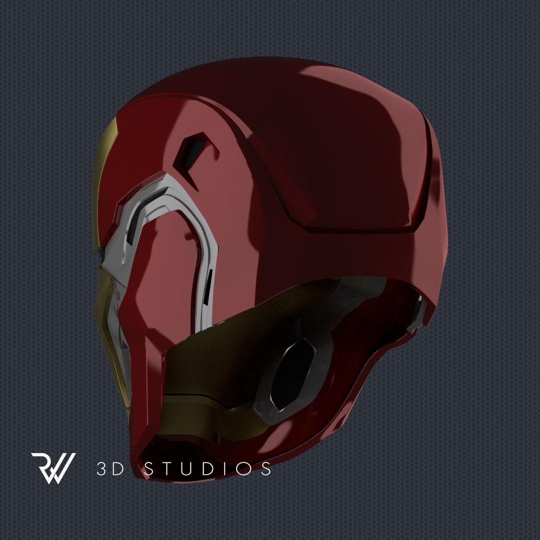 Iron Man Mark 80 Helmet - STL File 3D print model_2