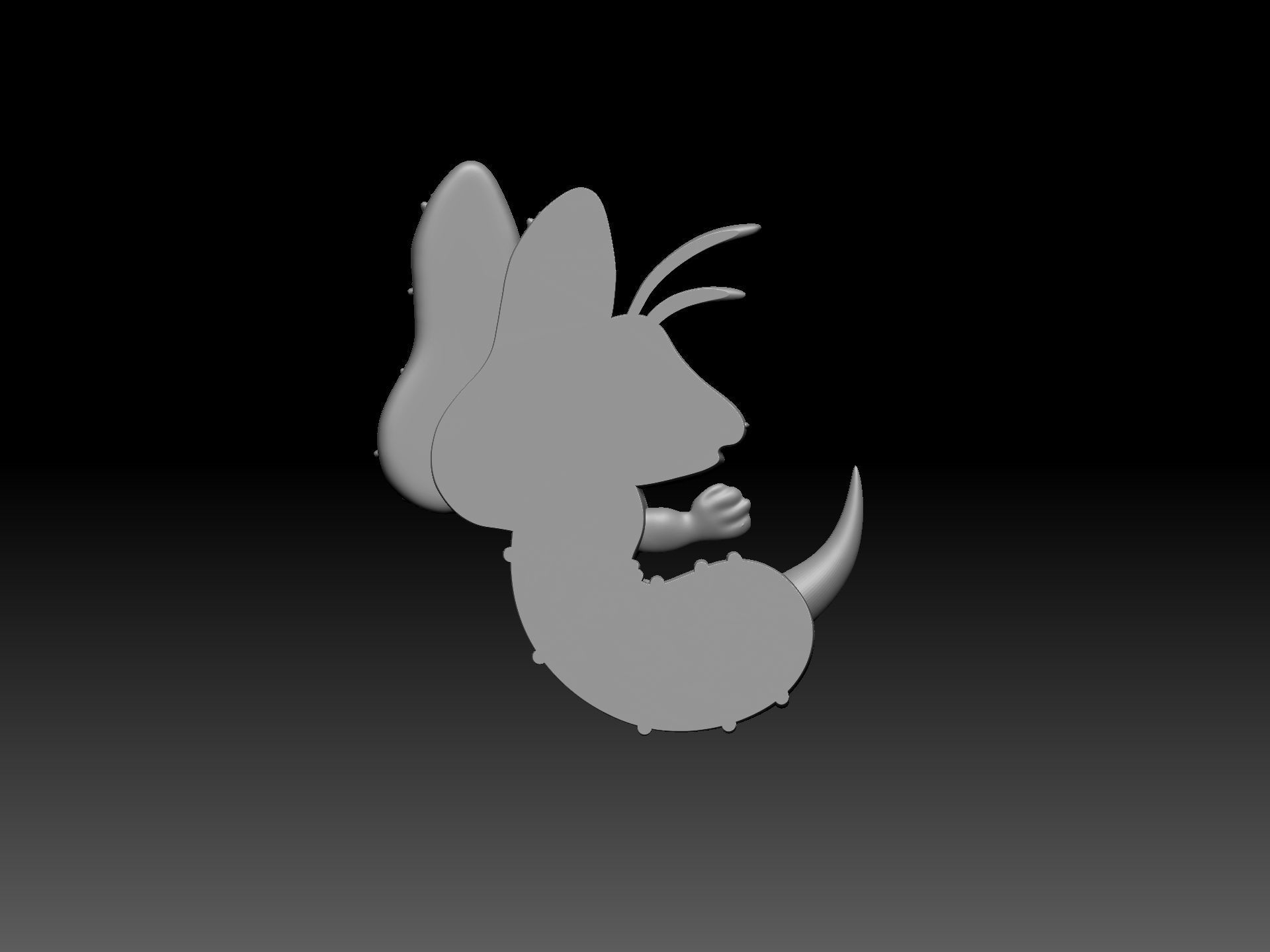 angry bee pendant stl 3D print model_9