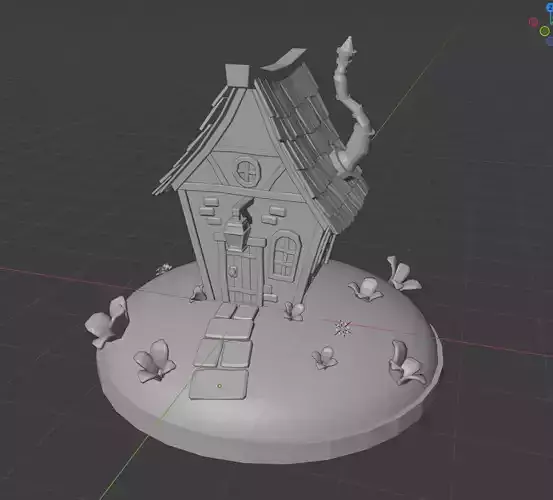 Low Poly Cottage house