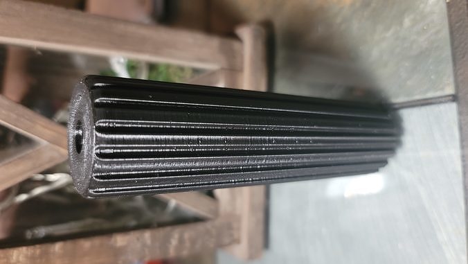 Replica Airsoft Silencer Slits With 14mm Negative Threads 3D print model