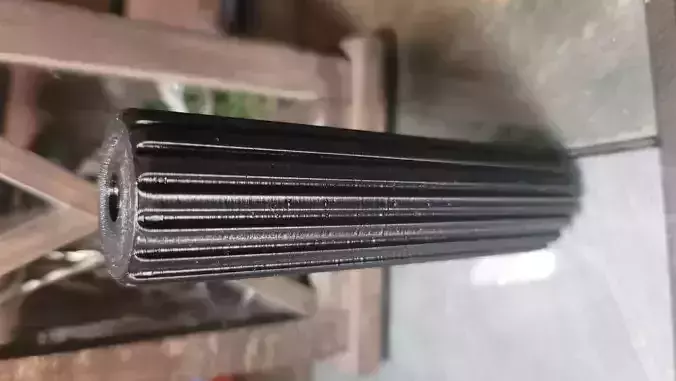 Replica Airsoft Silencer Slits With 14mm Negative Threads