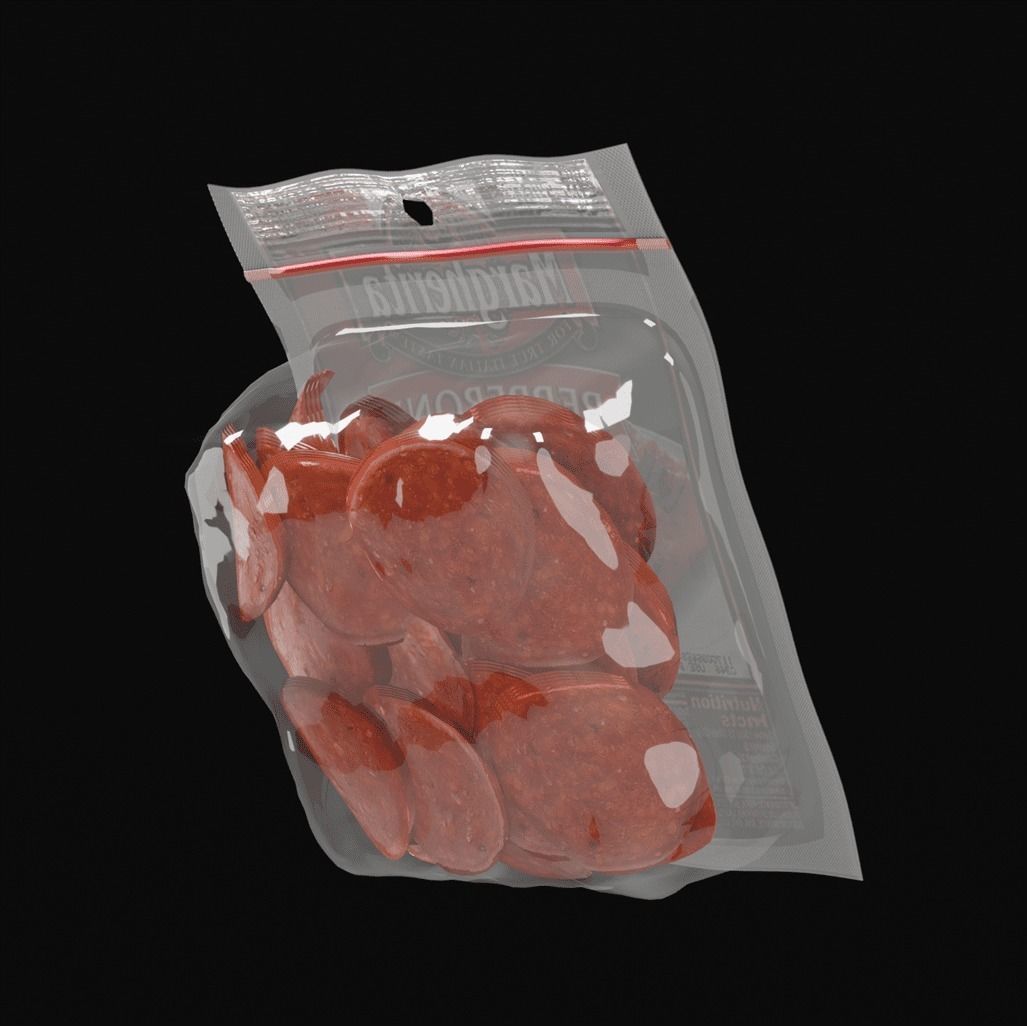 Package of Pepperoni 3D model_3