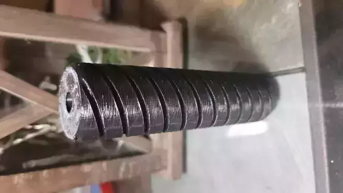 Replica Airsoft Silencer Spiral With 14mm Negative Threads