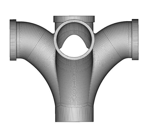 PVC Fitting Four Y BEND 3D print model_2