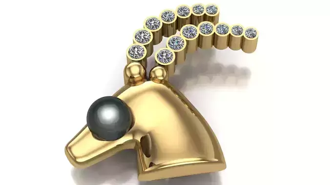 goat pendant dior - Capricorn  3D print model