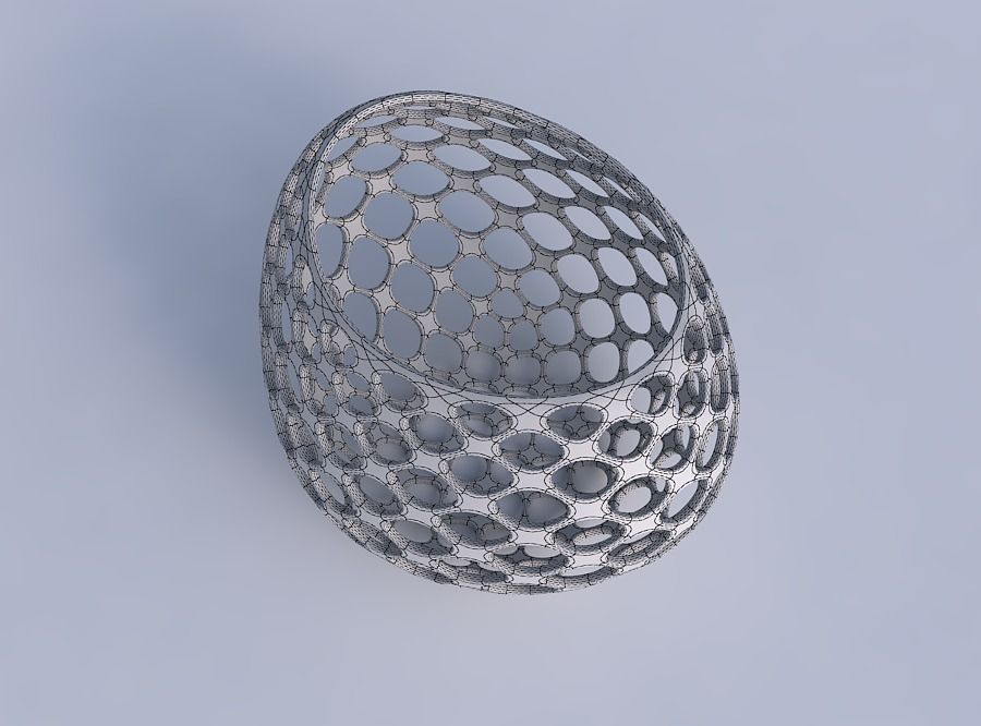 Bowl compressed 2 with bubble grid lattice 3D print model_6
