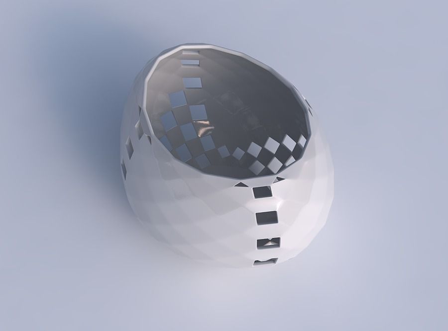 Bowl compressed 2 with checker grid lattice 3 3D print model_1