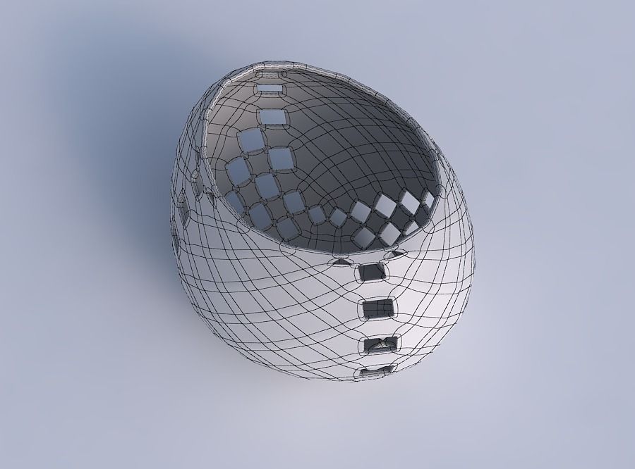 Bowl compressed 2 with checker grid lattice 3 3D print model_6