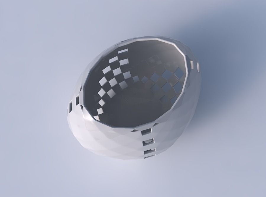 Bowl compressed 2 with checker grid lattice 3 3D print model_2