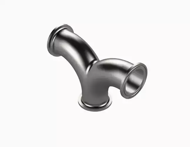 Sanitary Double Elbow 3D model