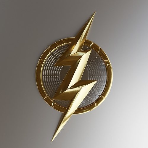 Ezra Miller Flash Chest Emblem 3D print model