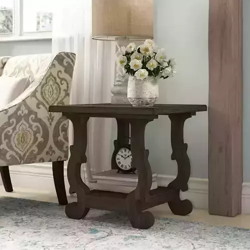 Nash Wood End Table - 2 Colour 3D model