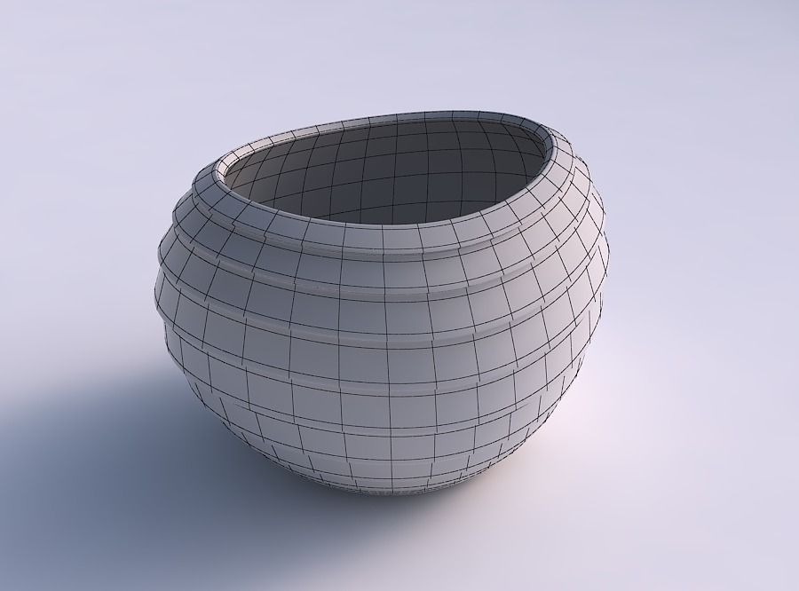 Bowl compressed 2 with horizontal inverted layers 3D print model_5